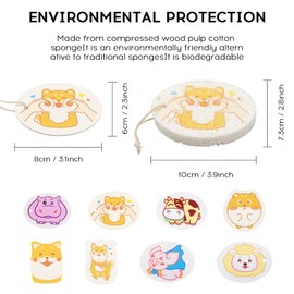 Pack of 8 Cleaning Sponge, Kitchen Sponge, Reusable Washing Up Sponge, Washable, Cleaning Sponge for Kitchen, Easy Cleaning of Dishes, Pots and Pans