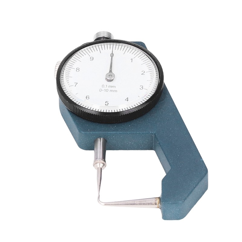Dial Thickness Gauge Curved Tip Head 0 to 10mm Range