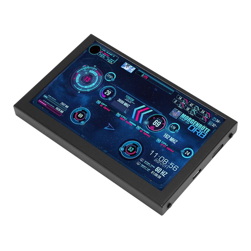 5 Inch Computer Temp Monitor HD Multimedia Interface PC Temperature