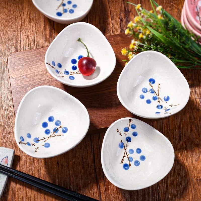 Whitenesser Dipping Sauce Bowls Set of 5, Asian Small Sauce