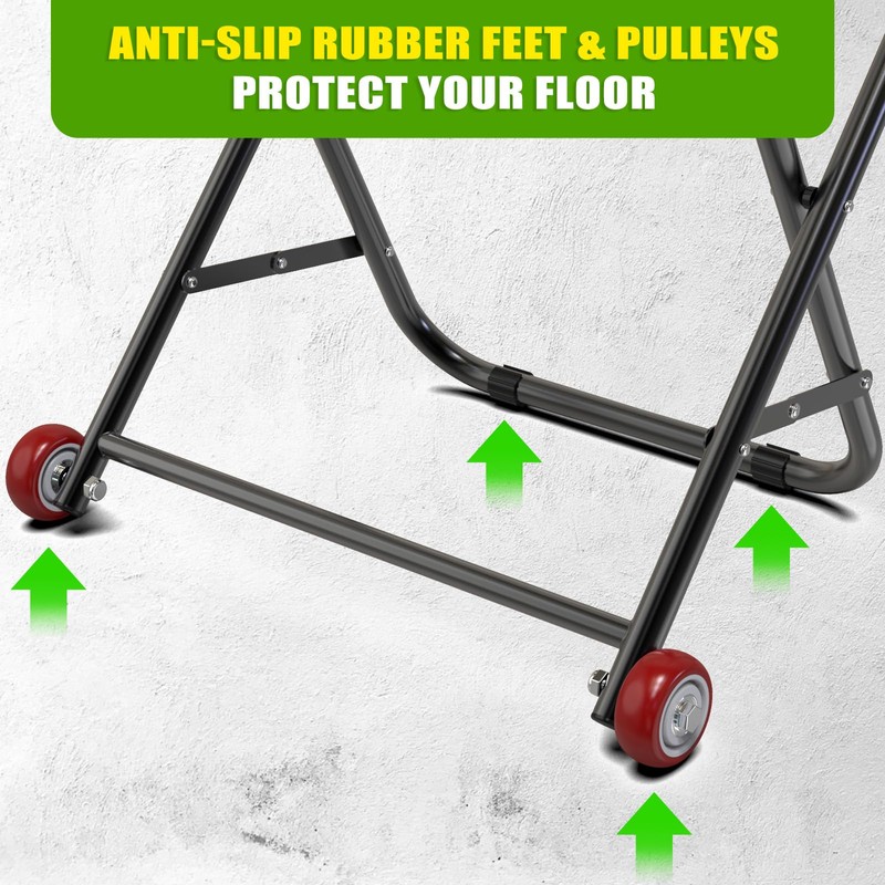 Insaga Cable Caddy for Spool with Wheels- Foldable Wire Spool