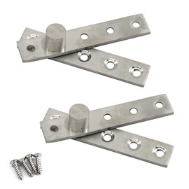 95mm Door Pivot Hinge Stainless Steel Up Down Shaft Hinge (2 Pieces)