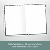 paper&you Notebook A5+ Squared with Elastic Band "Pretty Flowers" 156