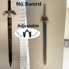 pmsanzay 4Pack Mini Wall-Mounted Sword Stand Display Rack,Sword Holder,Sword Hook,Sword