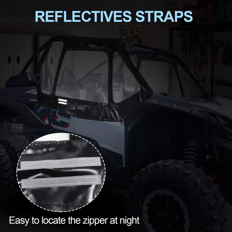 StarknightMT Upgraded Soft Upper Door Enclosure Set for 2020-2022 Kawasaki