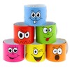 6x Klatscharmband Smiley Gesichter Schnapparmband Mitgebsel Kindergeburtstag