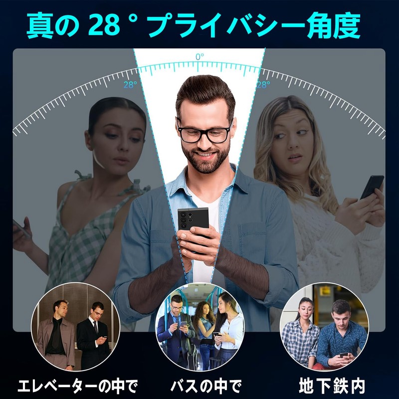 【覗き見防止】KYOCERA DIGNO BX3/KYOCERA DIGNO SX4 フィルム 指紋認証のサポート 京セラ DIGNO SX4