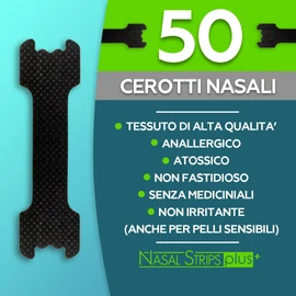 Nasenpflaster gegen Schnarchen 50 Stück schwarz Damen Herren Schlaf Sport lang anhaltend Premium Stoff antiallergisch ohne Medikamente