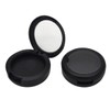 Ipetboom 6pcs Round Black Refillable Container Case for Lip Balm