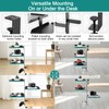 FBOAZI Under Desk Table Shelf Storage Organizer,3-Tier,Clamp on Desk Shelf