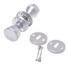 Aqbau® Door Knob, Rotatable with Rosette BB Button Pusher Rotary