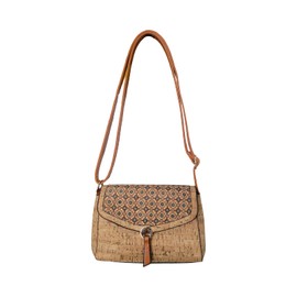 Cork Crossbody Shoulder Bag Purse Eco Friendly Gift Sustainable Vegan Bag Zero waste Vegan gifts for women (Protillo A)