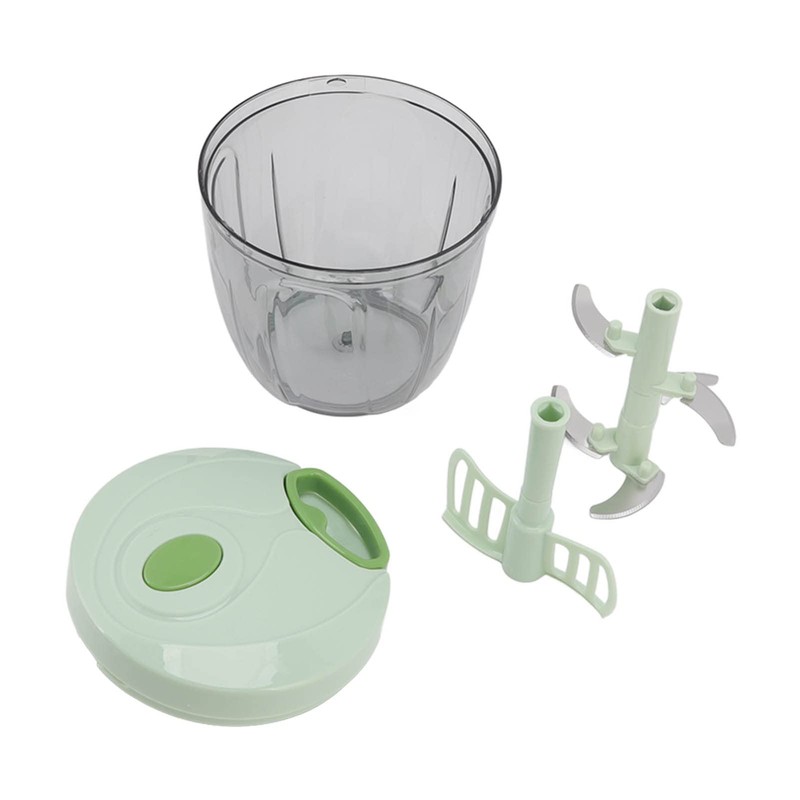 Manual Meat Grinder, Hand Vegetable Chopper with 900ml Container Box,