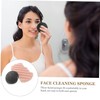 Outanaya 2pcs Konjac Body Sponge Bamboo Charcoal Face Body Scrubber
