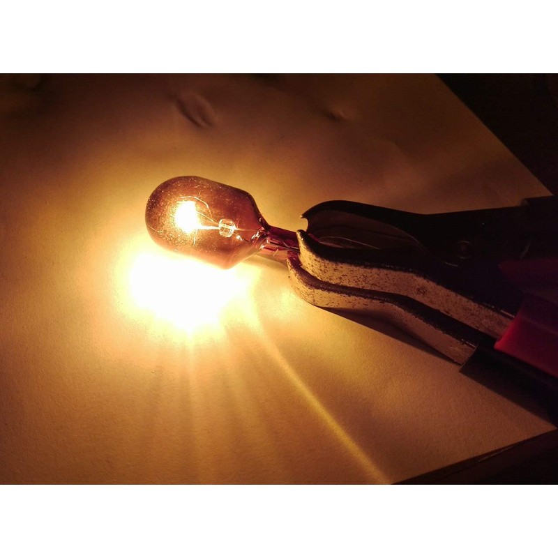 585 WY21W Chrome Amber Indicator Capless Wedge Bulbs (Twin Pack)