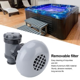 Ground Pool Inlet Outlet Filter ABS P6H1317 Replacement Strainer Plunger Valve for with Easy Installation, Compatible for Hnemix