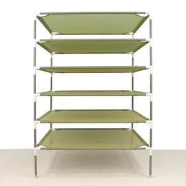 RURAL GROW Sweater Drying Rack,6-Layer Flat DryingRack Stackable, Mesh Fabric Clothes Drying Rack Space-Saving Clothes Dryer Rack