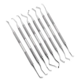 Set of 8 Cynamed Goldman Fox Dental Curettes and Sickle Scalers - Double Ended Explorer Periodental Premium Instruments