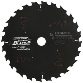 HiKOKI 0033-6330 Chip Saw for Particle Board, Black II, Diameter 7.5 inches (190 mm), Hole Diameter 0.8 inches (20 mm), 24 Blades, For Circular Saws and Dust Collecting Circular Saws