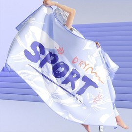 Snap beach towel, large microfiber sports towel, large towel, bath towel, large towel, beach towel, towel, large towel, bath towel Towel Lilac Purple (130x80)