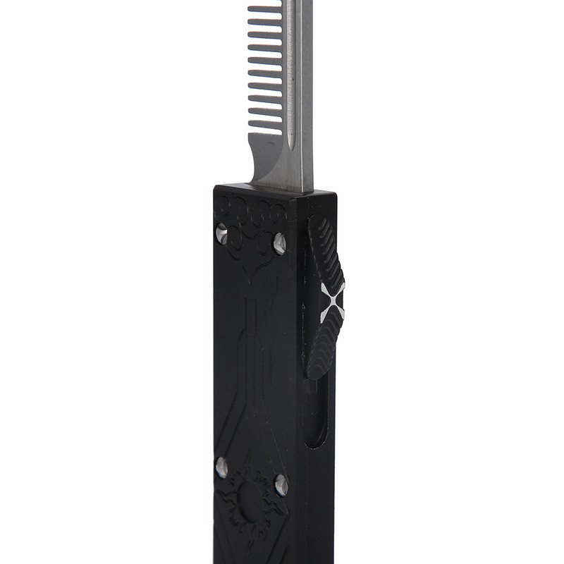 Stainless Steel Spring Comb Hair Beard Folding Pocket Comb Hairdressing