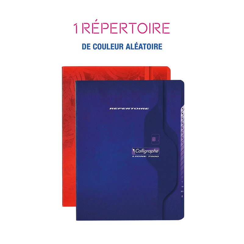 Clairefontaine 851C Vocabulary Book / Address Book Calligraphe Stapled 17