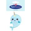 PatchMommy Narwal Iron-On Patch for Clothing, Jeans, Jackets, Children, Baby