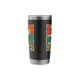 Pop Japanese Art Mt. Fuji Sunset Noodles Rabbit Kit Ramen Stainless Steel Insulated Tumbler