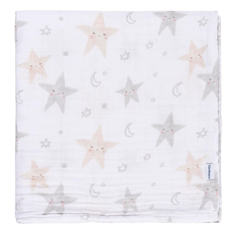 Gerber 2pk Muslin Blanket - Celestial