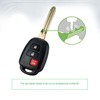 Extra-Partss Remote Car Key Fob Replacement for 2012 2013 2014