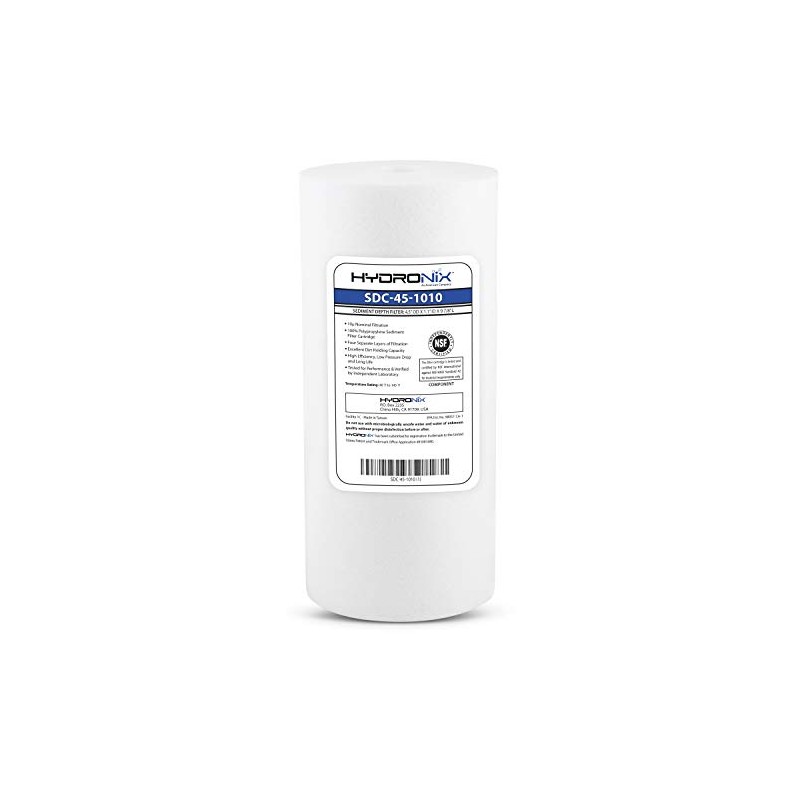 Hydronix SDC-45-1010 Whole House or Commercial NSF Polypropylene Sediment Water