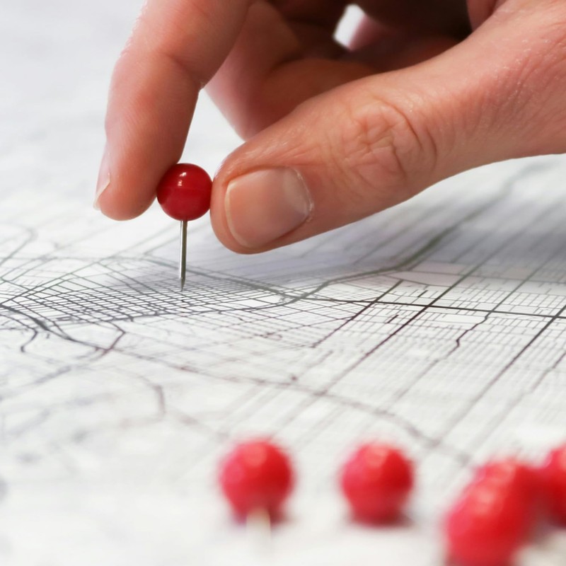 200 Pack Push Pins, Small Map Pins, Tacks Pins for