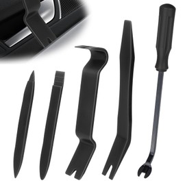 5PCS Auto Trim Removal Tool kit, Car Clip Pry Tools Kit No Scratch Plastic, Car Door Panel Rivet Pliers Tool Kit Car Accessories, Automotive Interior Fastener Puller Remover Body Repair Set for Car