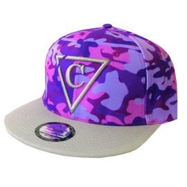 Capiche (38 Variations) Special Series Snapback Cap, One Size, Unisex, Men / Women, [CAMO] Purple Camo,