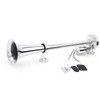 Single-tube Trumpet Electric Horn Chrome Air Horn Loudspeaker Kit 150dB
