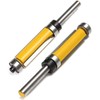 Mesee 2Pcs Top and Bottom Bearing Flush Trim Pattern Router
