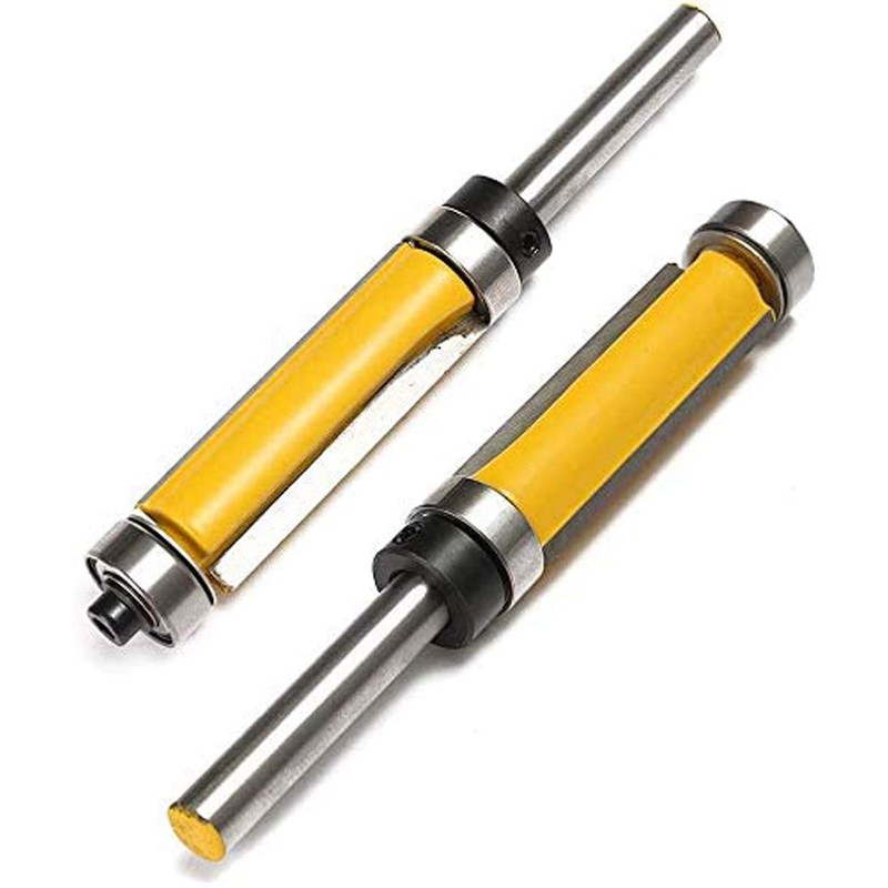 Mesee 2Pcs Top and Bottom Bearing Flush Trim Pattern Router