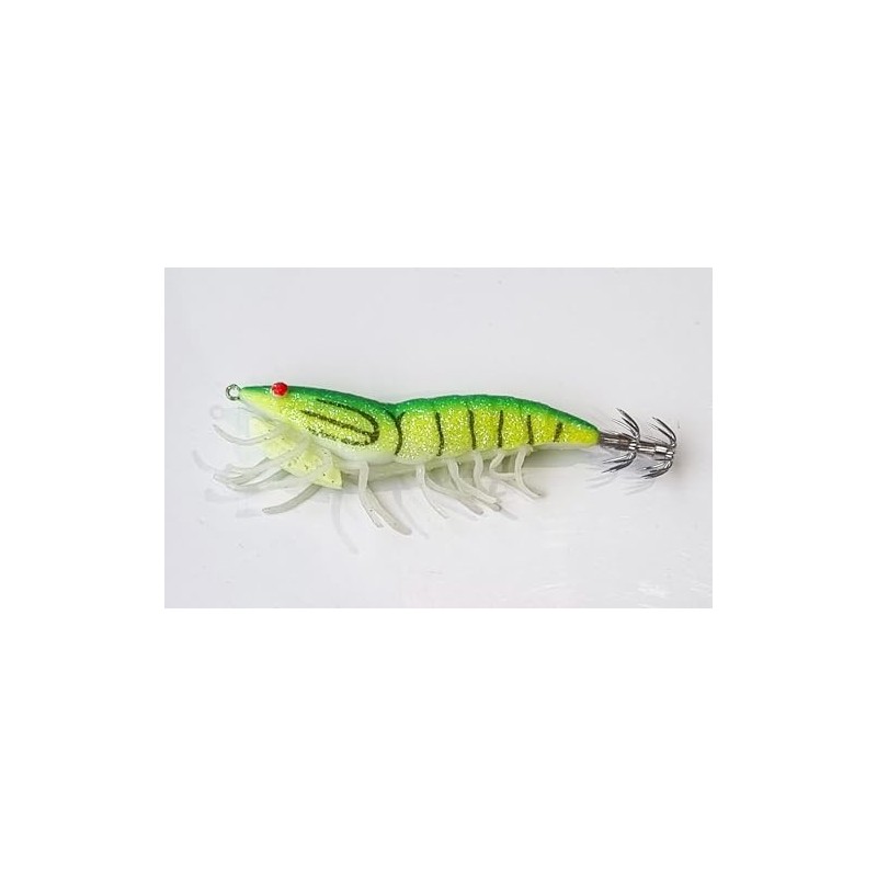 Squid fishing lure prawn shrimp with rattle luminous legs 11.5cm