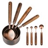 Smithcraft Copper Measuring Cups & Spoons Set 8, Stainless Steel