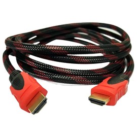 HDMI Cable High Speed 4K ARC Support (Type A Male to Type A Male) Red Black (1.5m, 1 piece)