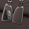 Ontto Metal & Leather Key Case Fit for Chevy Silverado