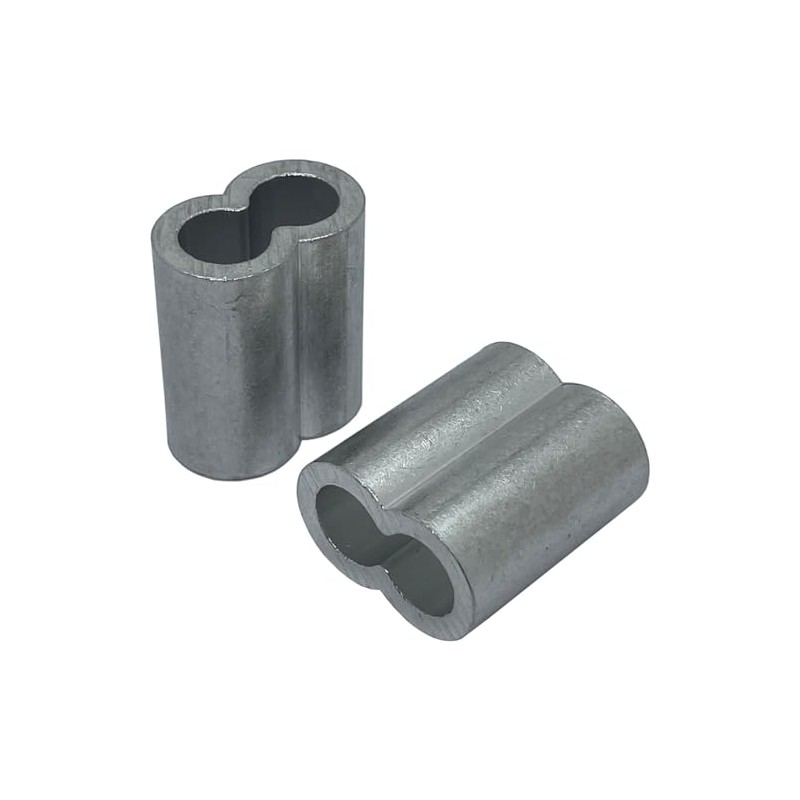 5x Wire Rope Clamp Aluminium 12 mm Aluminium Press Clamp