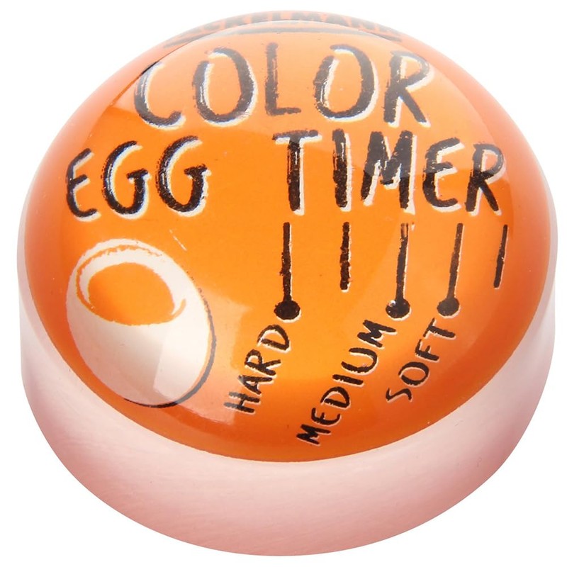 Egg Cooking Indicator, Orange/White/Black, Approx. 4.5 x 3.1 cm