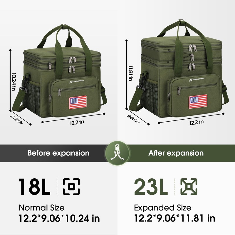 Maelstrom Tactical Lunch Box for Men, 23L Insulated Lunch Bag,