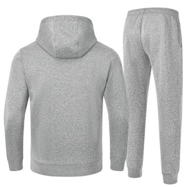 Rdruko Men's Sweat Suits 2 Piece Set Hooded Casual Jogging Workout Tracksuits Sweatsuits 2025 Outfit(Light Gray, US 3XL)