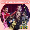 Vyndicca 12 Pcs Inflatable Instruments,Blow up Guitar,Inflatable Rock Star Toy