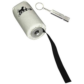 D.T. Systems Super-Pro Dog Training Launcher Dummy, Bright White with Black Streamer with Free Out Rider Pro Whistle