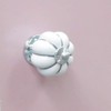 10 Pcs White Ceramic Pumpkin Knobs Cabinet and Furniture Round