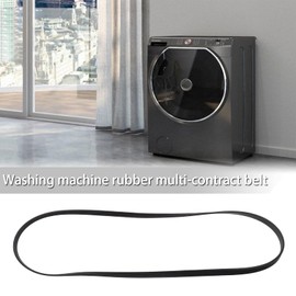 EMSea 5EPJ1225 Washing Machine Drive Belt Rubber Black 11.7mm Width 1160mm Circumference Closed Loop Timing Belt Compatible with Hoover Candy Washing Machine 41039460 41021973