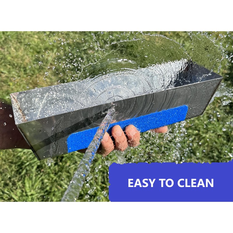 14" Drywall Mud Pan Heli-Arc Welded Stainless Steel [ Fitted